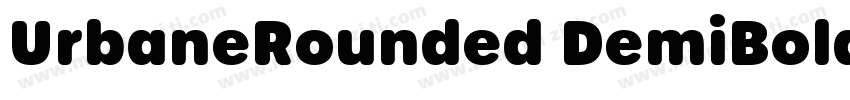 UrbaneRounded DemiBold字体转换